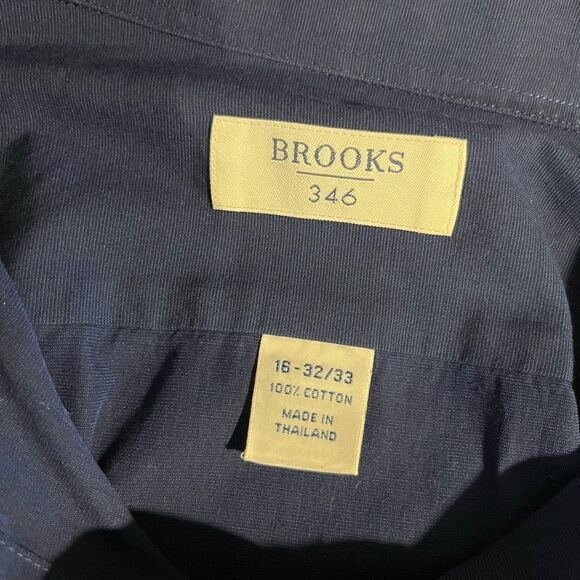 Brooks Brothers navy blue dress shirt - 16 - Picture 4 of 5